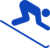 Blauwe pistes